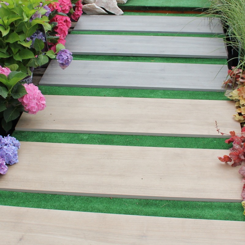 Zahrada - Dlažba imitace dřeva hnědá