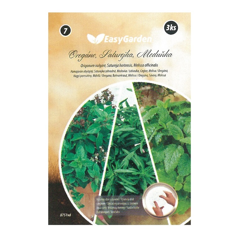 Výsevní pásky - Dobromysl, saturajka, meduňka výsevní disk