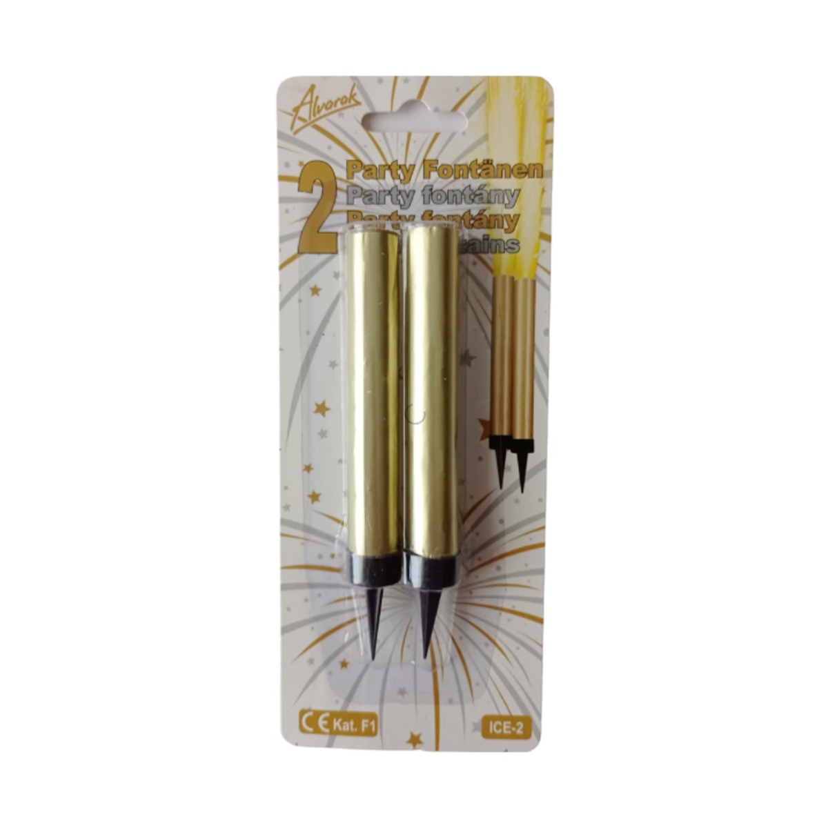 Dětské zboží - Dortová ledová fontána dortová 35 sekund 2ks