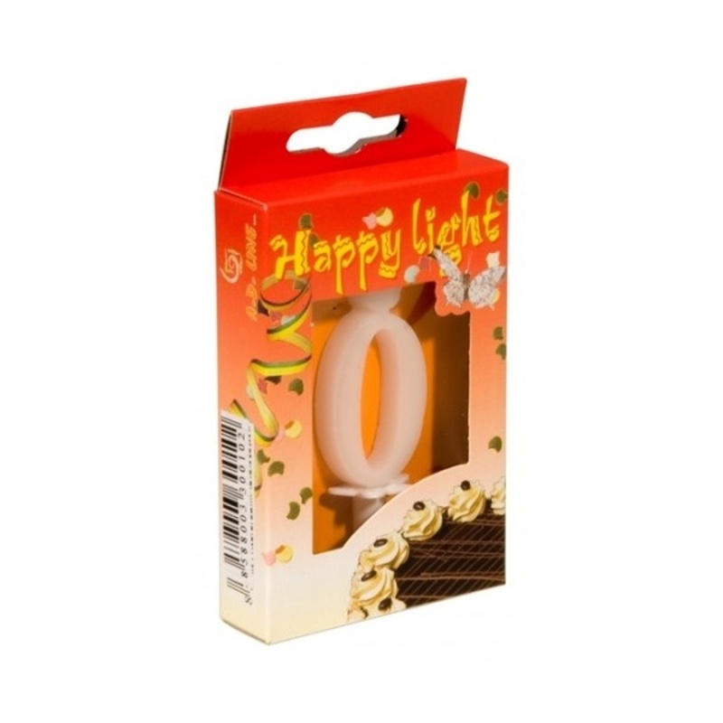 Svíčky na dort - Dortová svíčka číslo 0