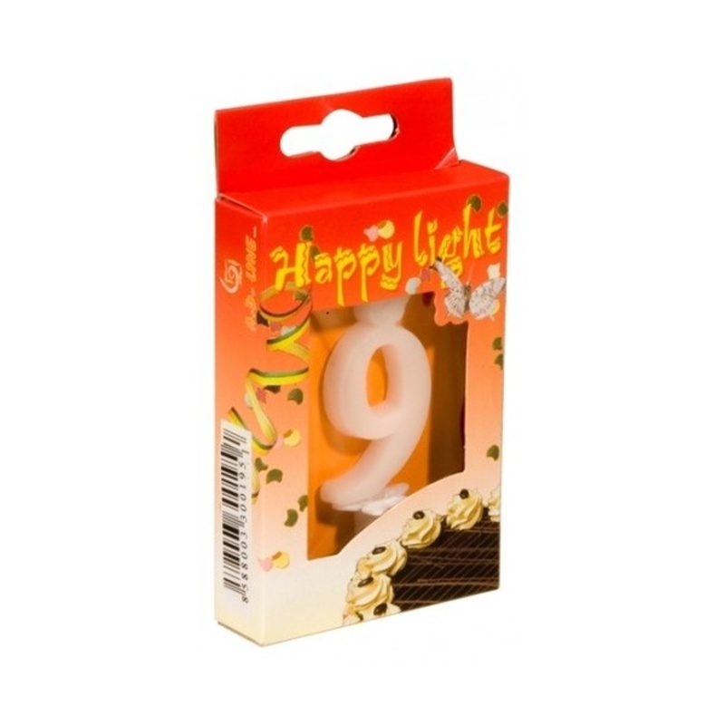 Svíčky na dort - Dortová svíčka číslo 9