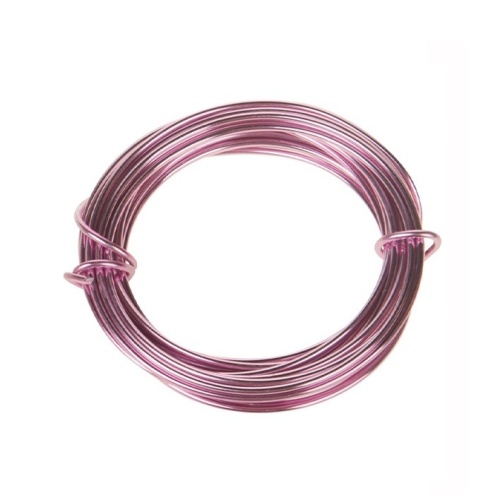 Aranžérské dráty - Drát dekorační růžová 5m