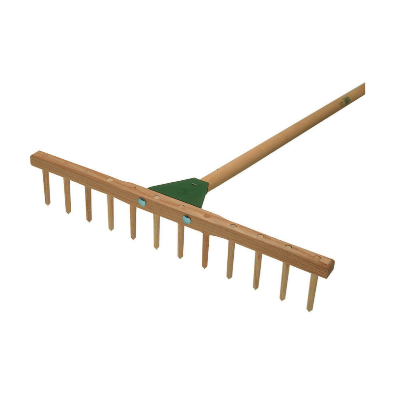 Zahradní nářadí - Dřevěné hrábě 15zubů 49cm