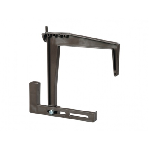 Držáky a háky na truhlíky - Držák/Hák na truhlíky stavitelný plast hnědý