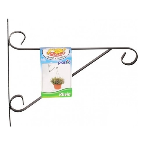 Držáky a háky na truhlíky - Držák na závěsný květináč RHEIN kov 35cm