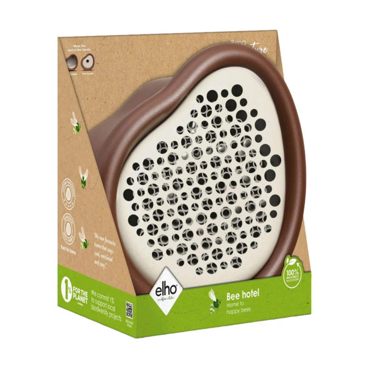 Krmítka, budky, domečky - Dům/hotel pro hmyz ELHO ORGANIC BIRD HOUSE 25,4cm