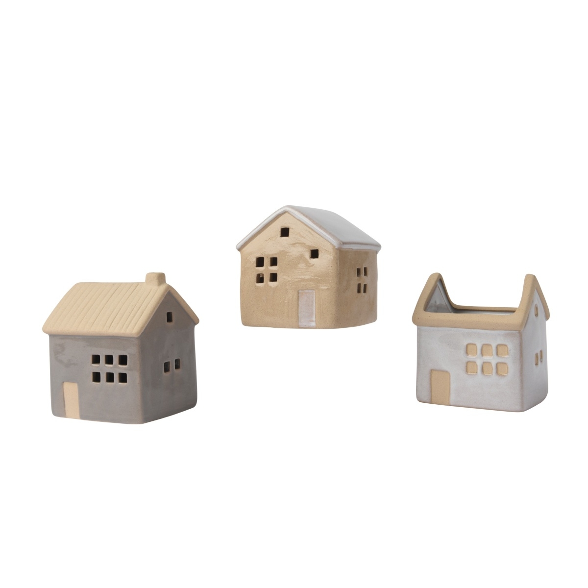 Keramické dekorace - Dům kameninový mix 10,5cm