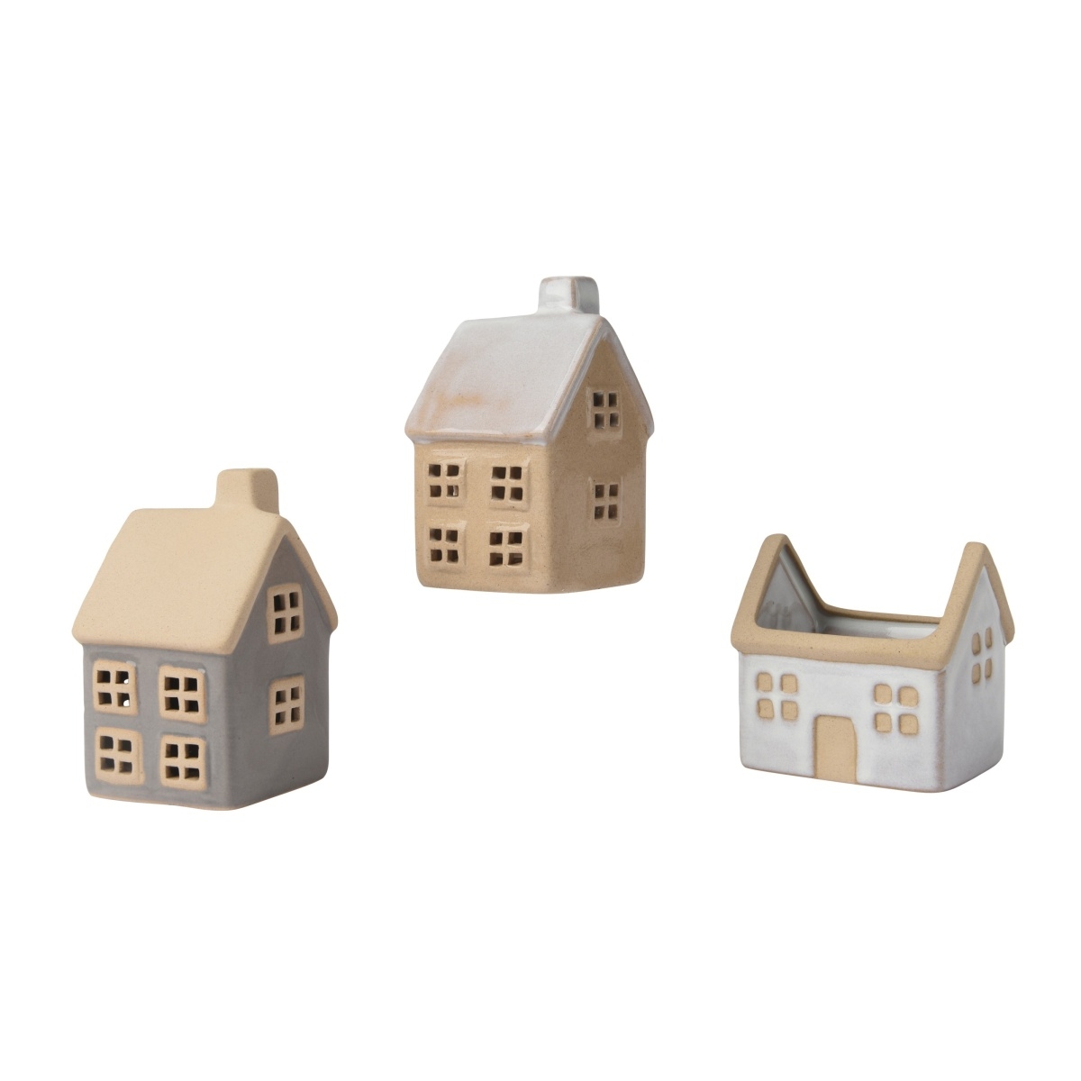 Keramické dekorace - Dům kameninový mix 11cm