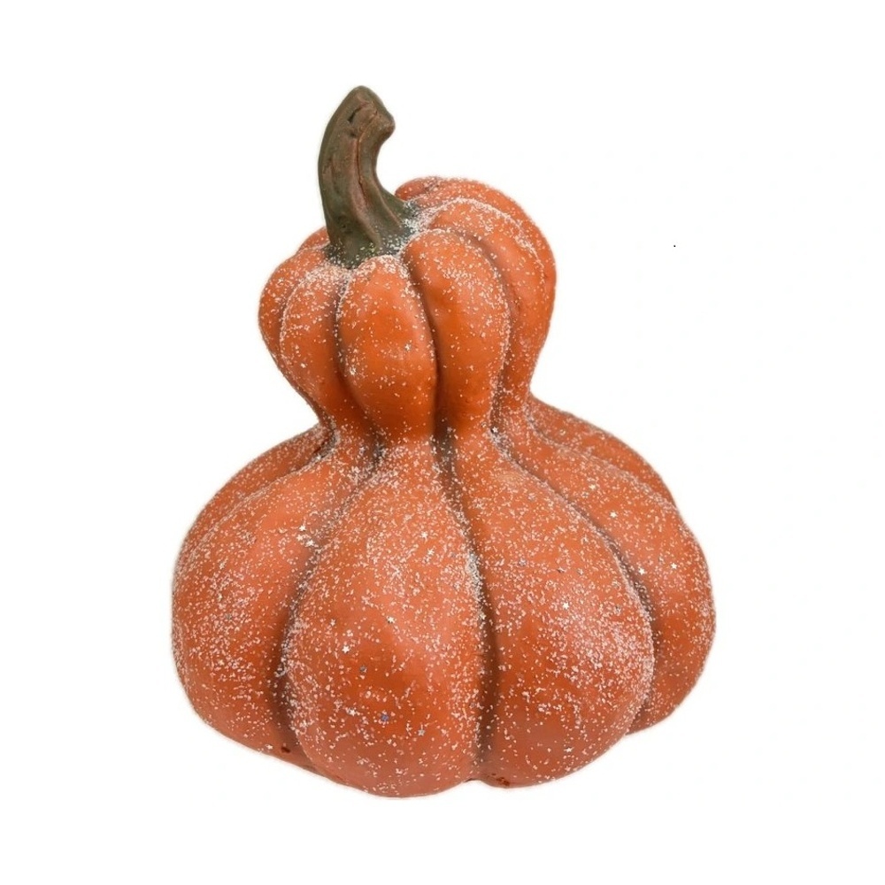 Halloween - Dýně keramická oranžová 28cm