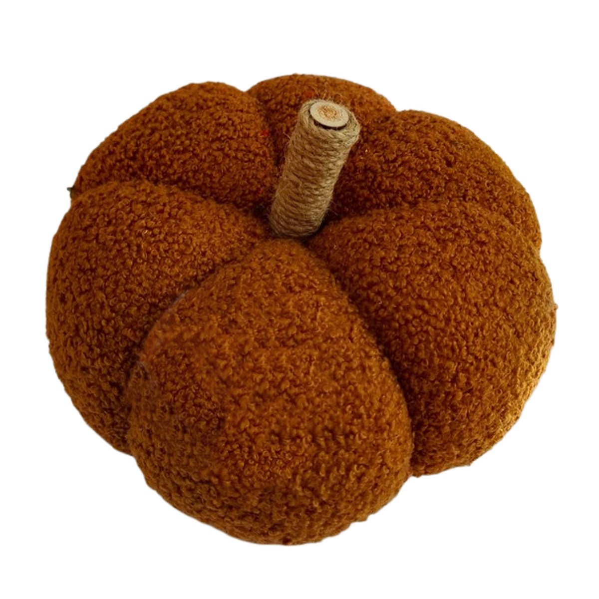 Halloween - Dýně látková hnědá 23cm