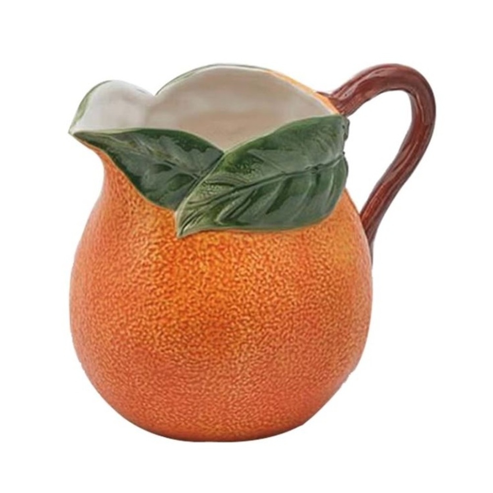 Džbány - Džbán keramický pomeranč s 1 uchem oranžový 21cm