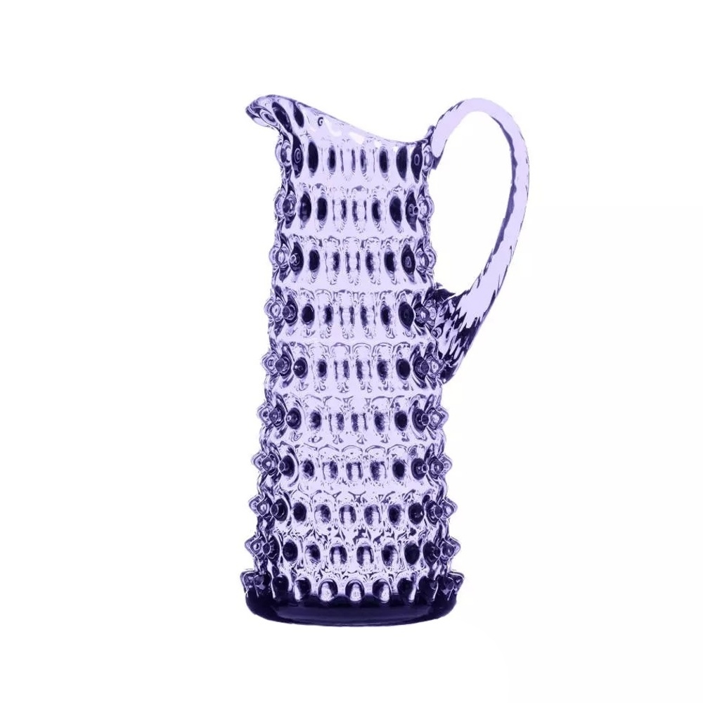 Křišťál Květná 1794 - Džbán skleněný POLKA DOT s 1 uchem alexandrit 1,2 litru