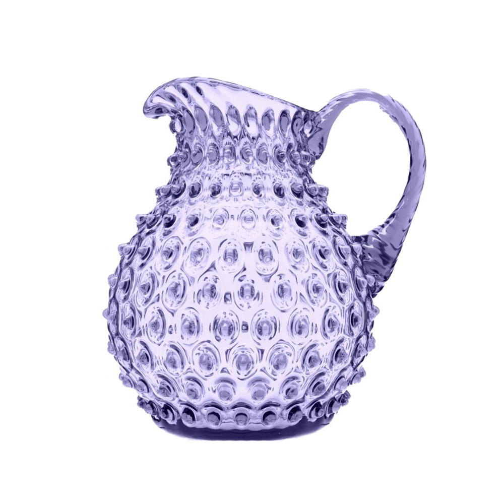 Křišťál Květná 1794 - Džbán skleněný POLKA DOT s 1 uchem alexandrit 750ml