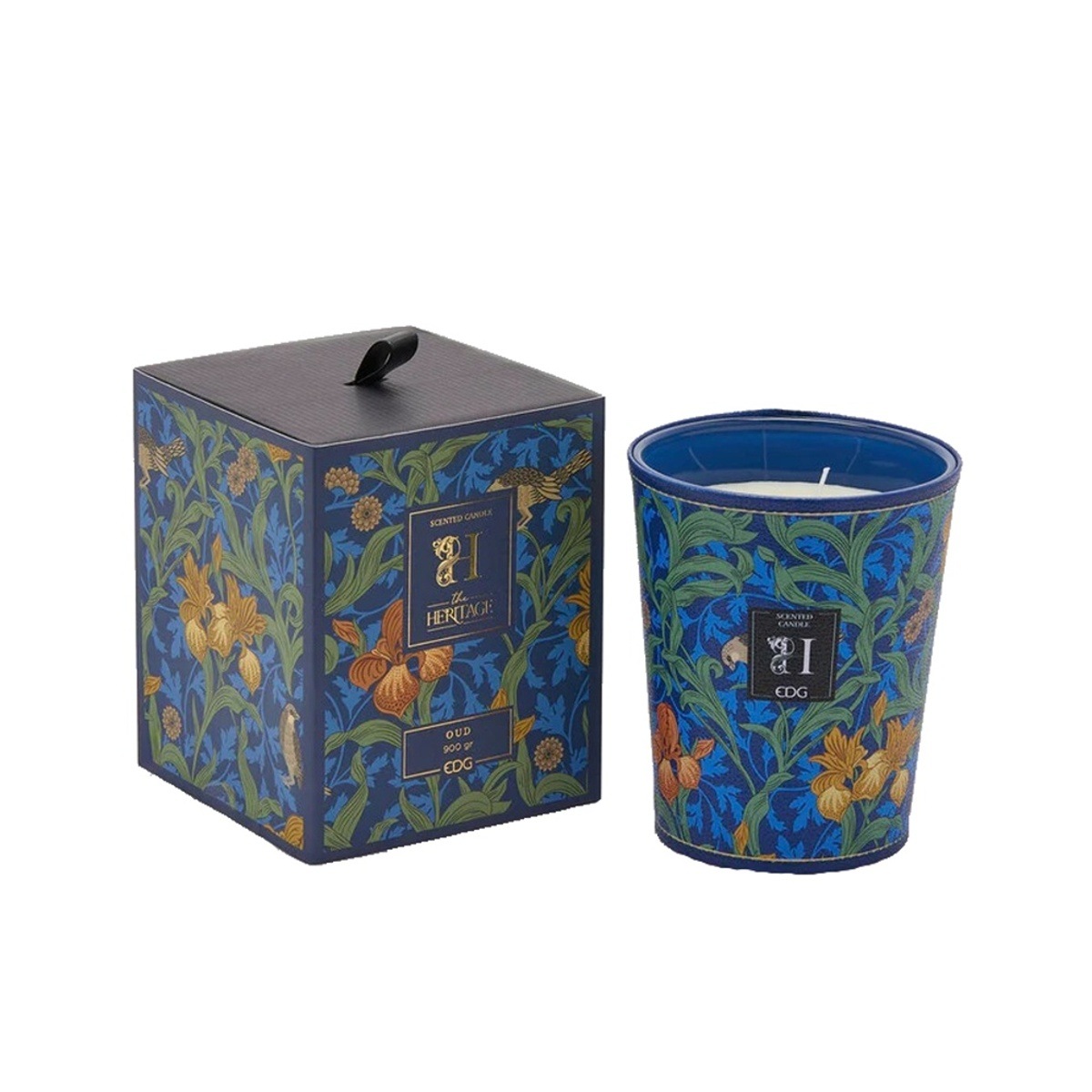 Svíčky vonné ve skle a jiném - EDG Svíčka vonná ve skle HERITAGE Oud 900g