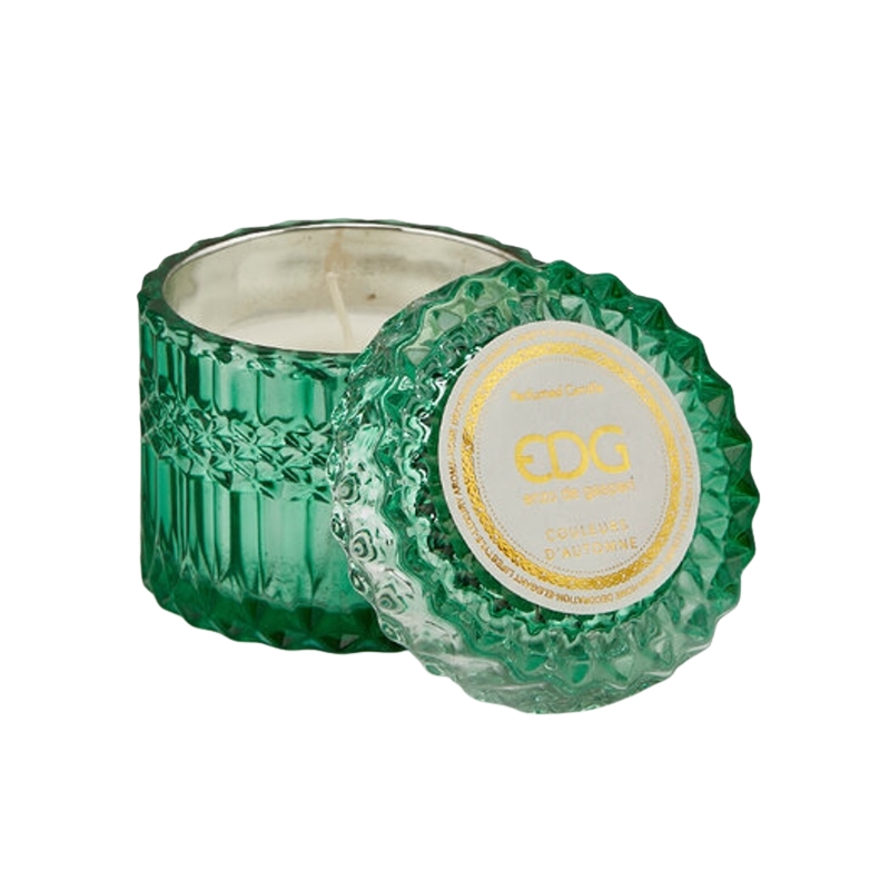 Svíčky vonné ve skle a jiném - EDG Svíčka vonná ve skle s víčkem Couleurs dAutomne 9cm