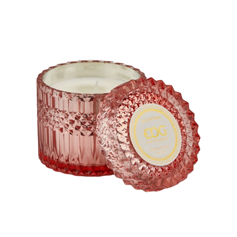 Svíčky vonné ve skle a jiném - EDG Svíčka vonná ve skle s víčkem Moroccan & Rose 10,5cm