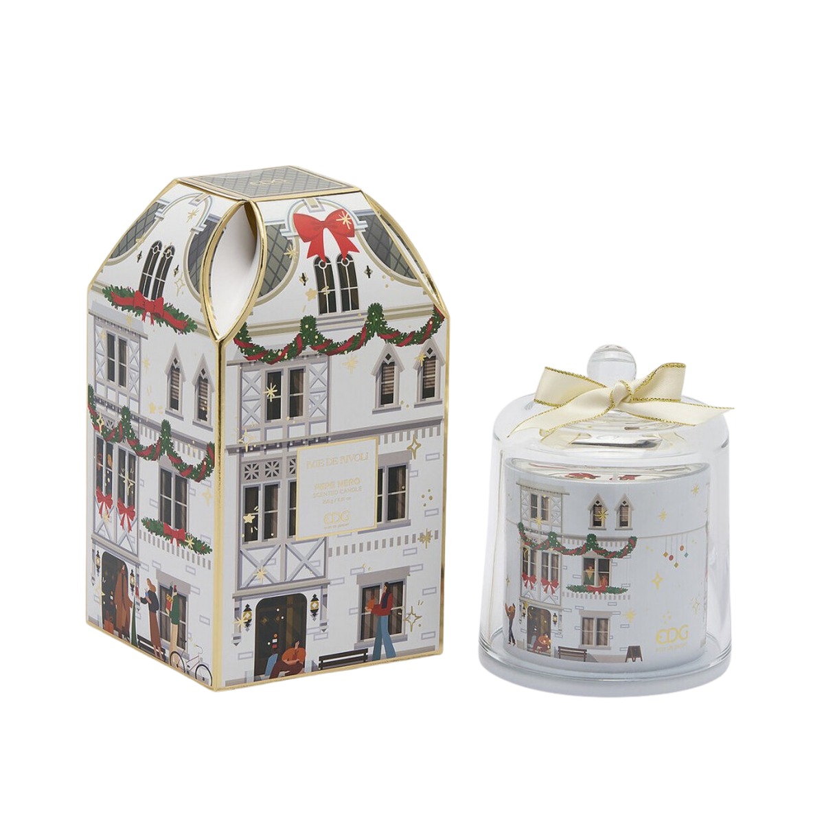 Svíčky vonné ve skle a jiném - EDG vonná svíčka s poklopem RUE DE RIVOLI Black Pepper 13cm