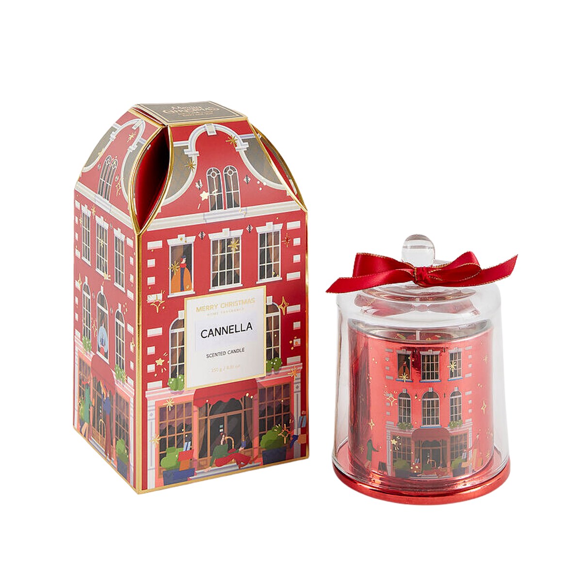 Svíčky vonné ve skle a jiném - EDG vonná svíčka s poklopem RUE DE RIVOLI Cinnamon 13cm