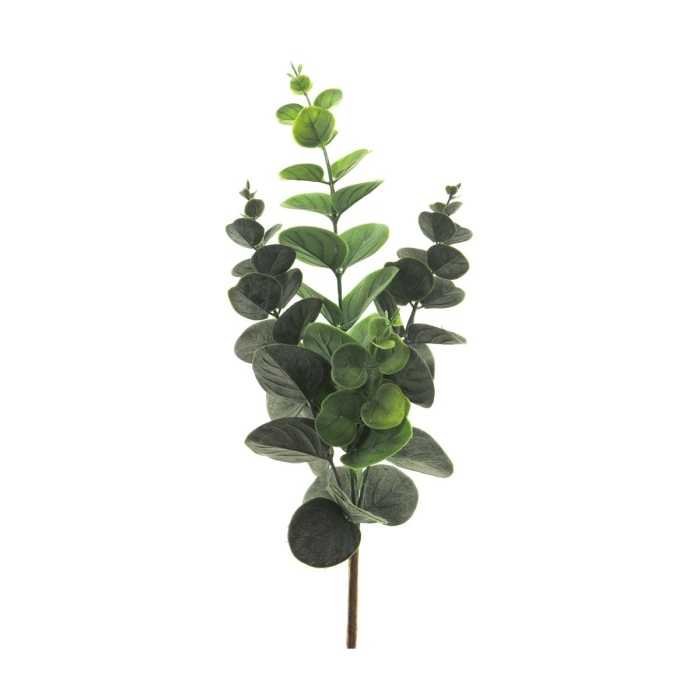 Celoroční umělé květiny - Eucalyptus řezaný umělý zelený 38cm