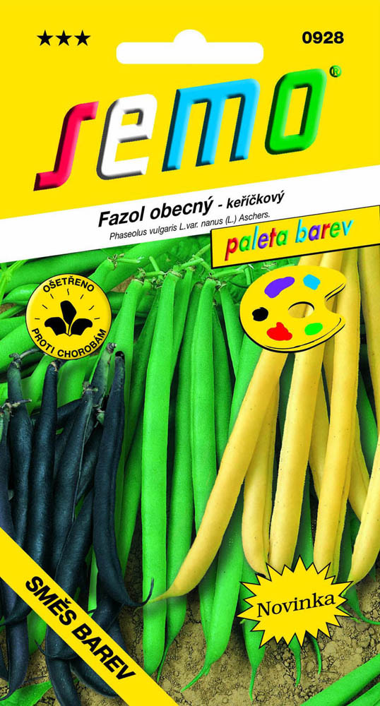Osivo zeleniny - Fazol keříčkový směs barev PALETA