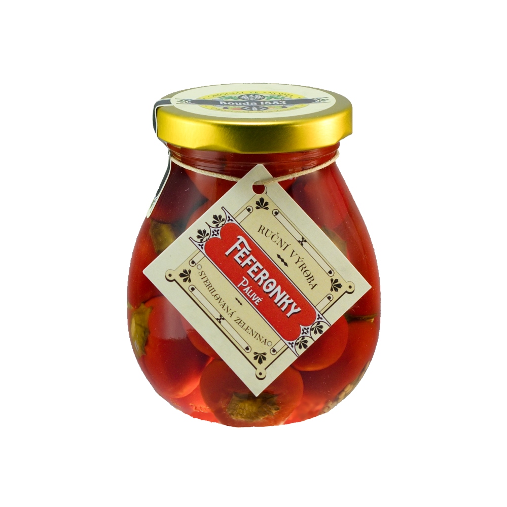 Zeleninové pochoutky - Feferonky nakládané pálivé 185g
