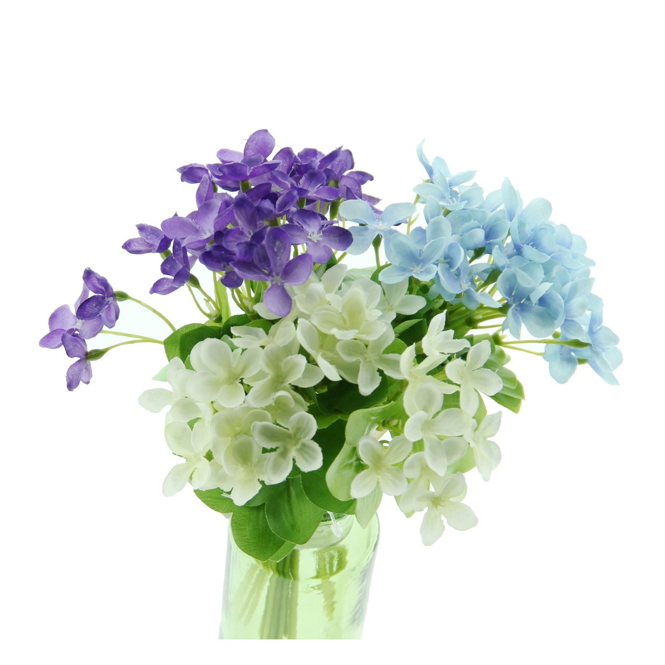 Jarní umělé květiny - Fialka svazek umělá mix 20cm