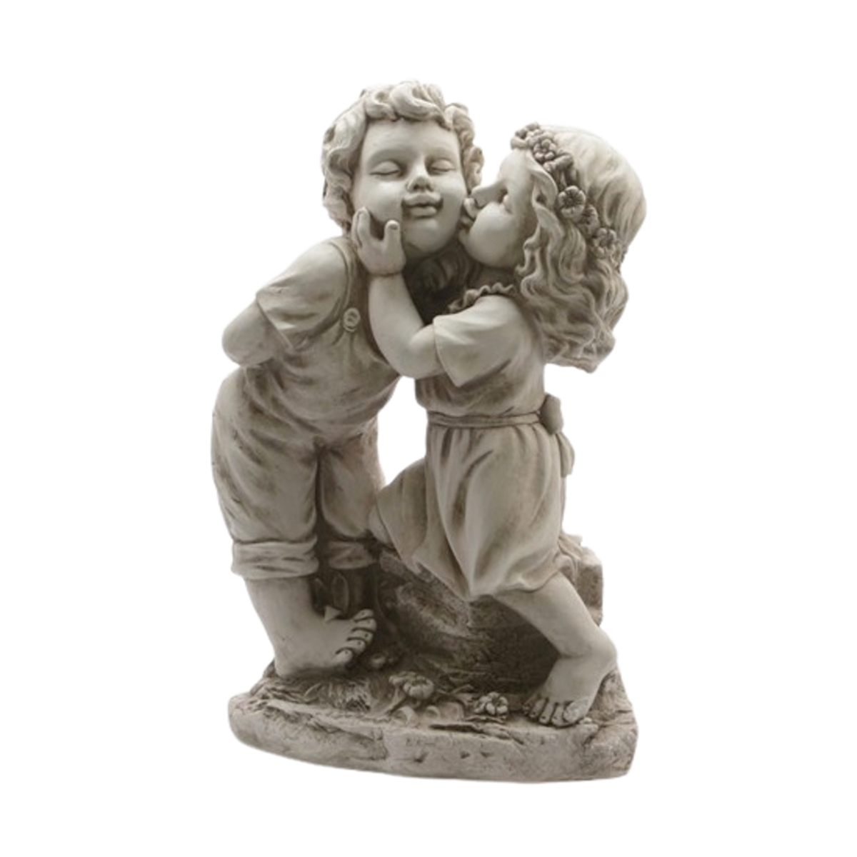 Dekorační figurky postav - Figurka líbajících se dětí z polymagnesia 60cm