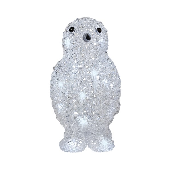 Figurka vánoční svítící 20LED st.b.akryl .bat. mix 24cm-3