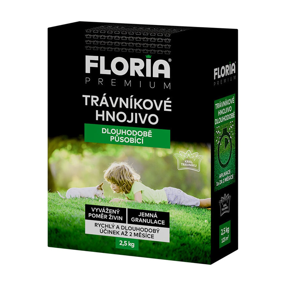 Granulovaná hnojiva - FLORIA Trávníkové hnojivo dlouhopůsobící 2,5kg