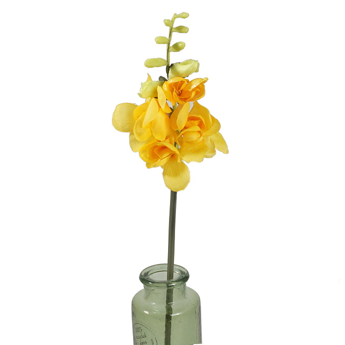 Frésie řezaná umělá 50cm žlutá-0