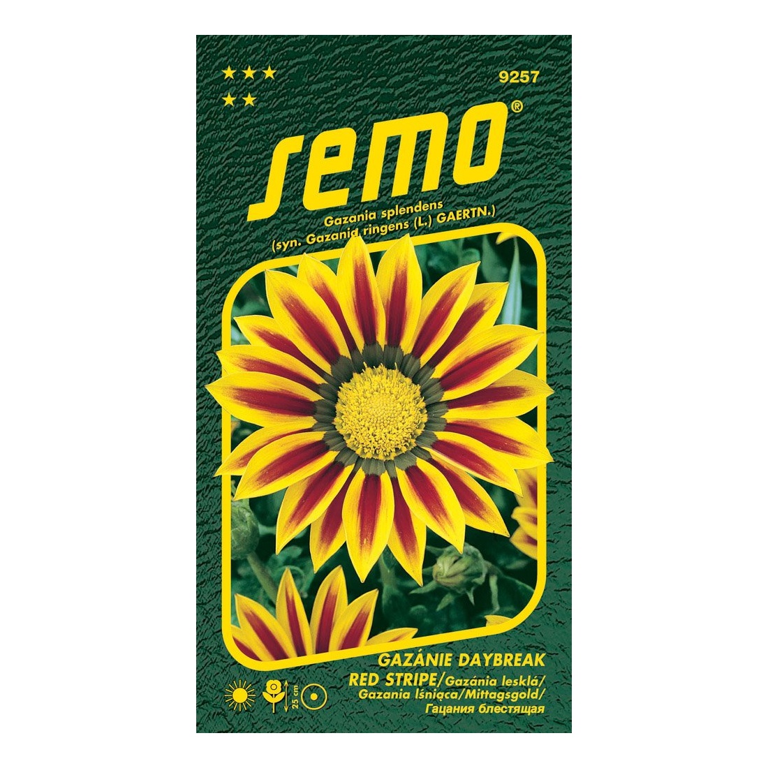 Osivo letniček - Gazánie zářivá Daybreak Red Stripe