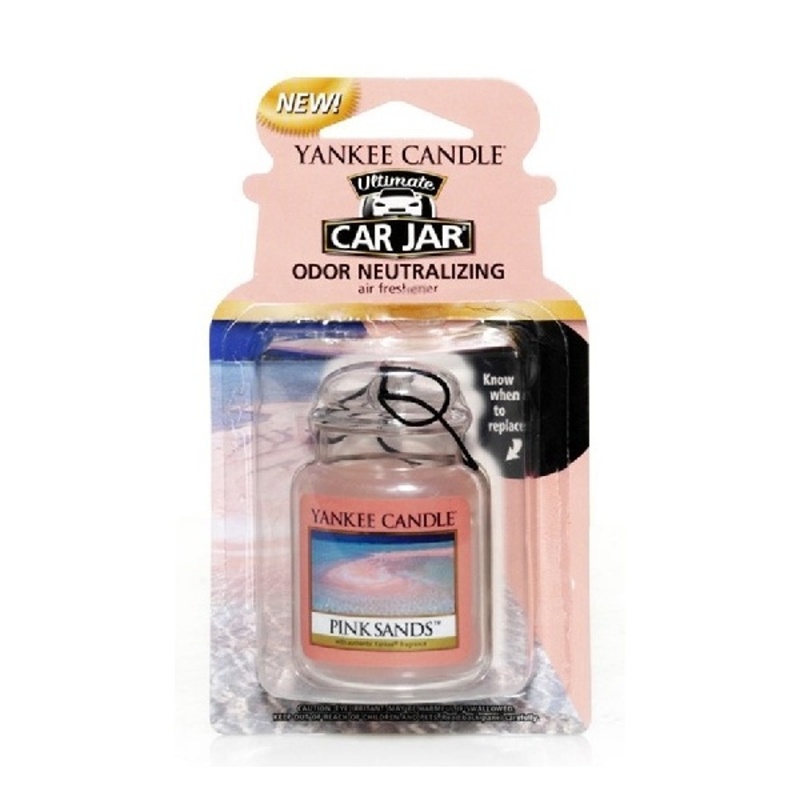 Vůně do auta - Gelová visačka YANKEE CANDLE Pink Sands