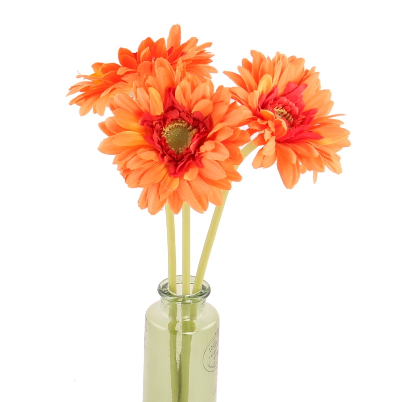Celoroční umělé květiny - Gerbera NICE umělá oranžová