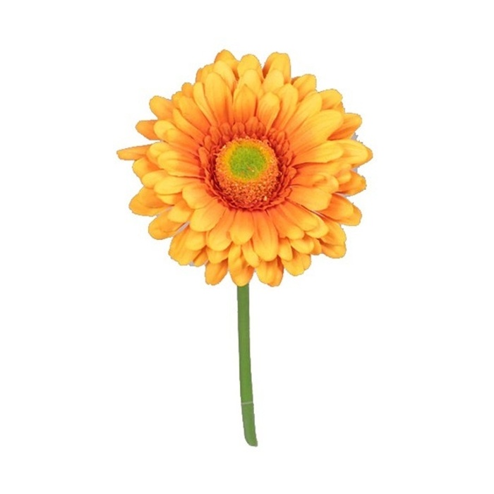 Celoroční umělé květiny - Gerbera řezaná umělá oranžová 32cm