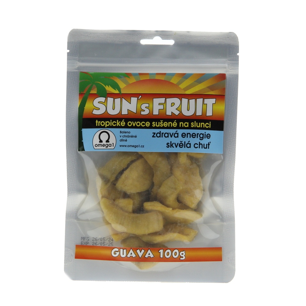 Sušené ovoce a plody - Guava sušená SUNS FRUIT 100g