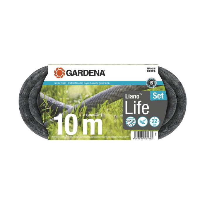 Hadice textilní Liano™ Life 1/2"" 10m + sprcha-0