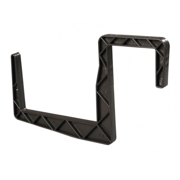 Držáky a háky na truhlíky - Háky na truhlíky 12cm hranaté hnědé 2ks