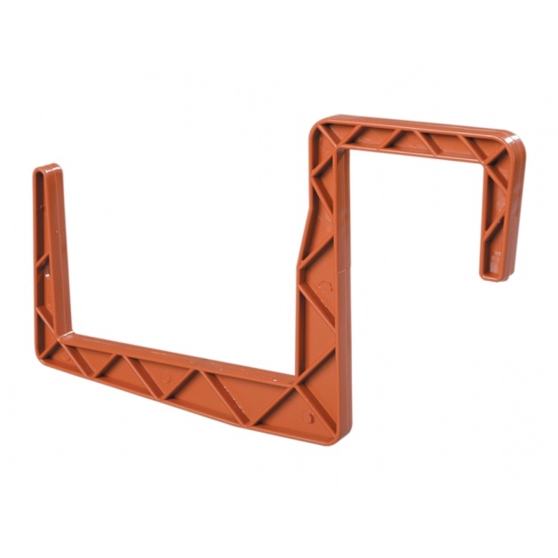 Držáky a háky na truhlíky - Háky na truhlíky 12cm hranaté terakota 2ks