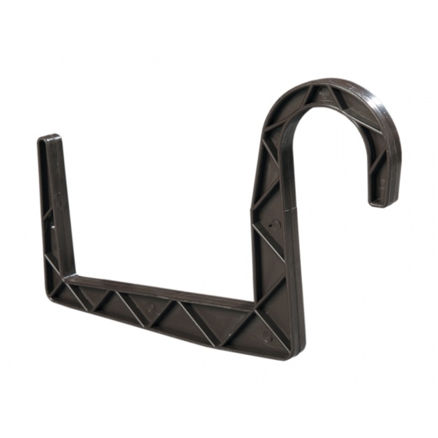 Držáky a háky na truhlíky - Háky na truhlíky 15cm kulaté hnědý 2ks