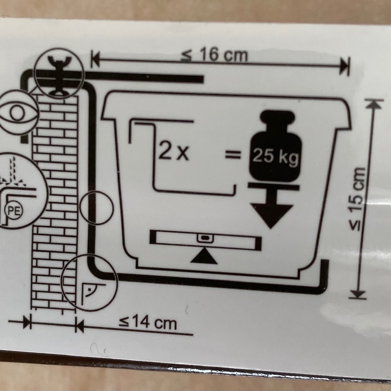 Háky na truhlíky 2ks kovové stavitelné-0