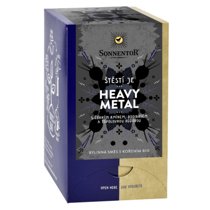 Nápoje - Heavy metal ŠTĚSTÍ JE - bylinný čaj BIO porcovaný 18x1,5g Sonnentor