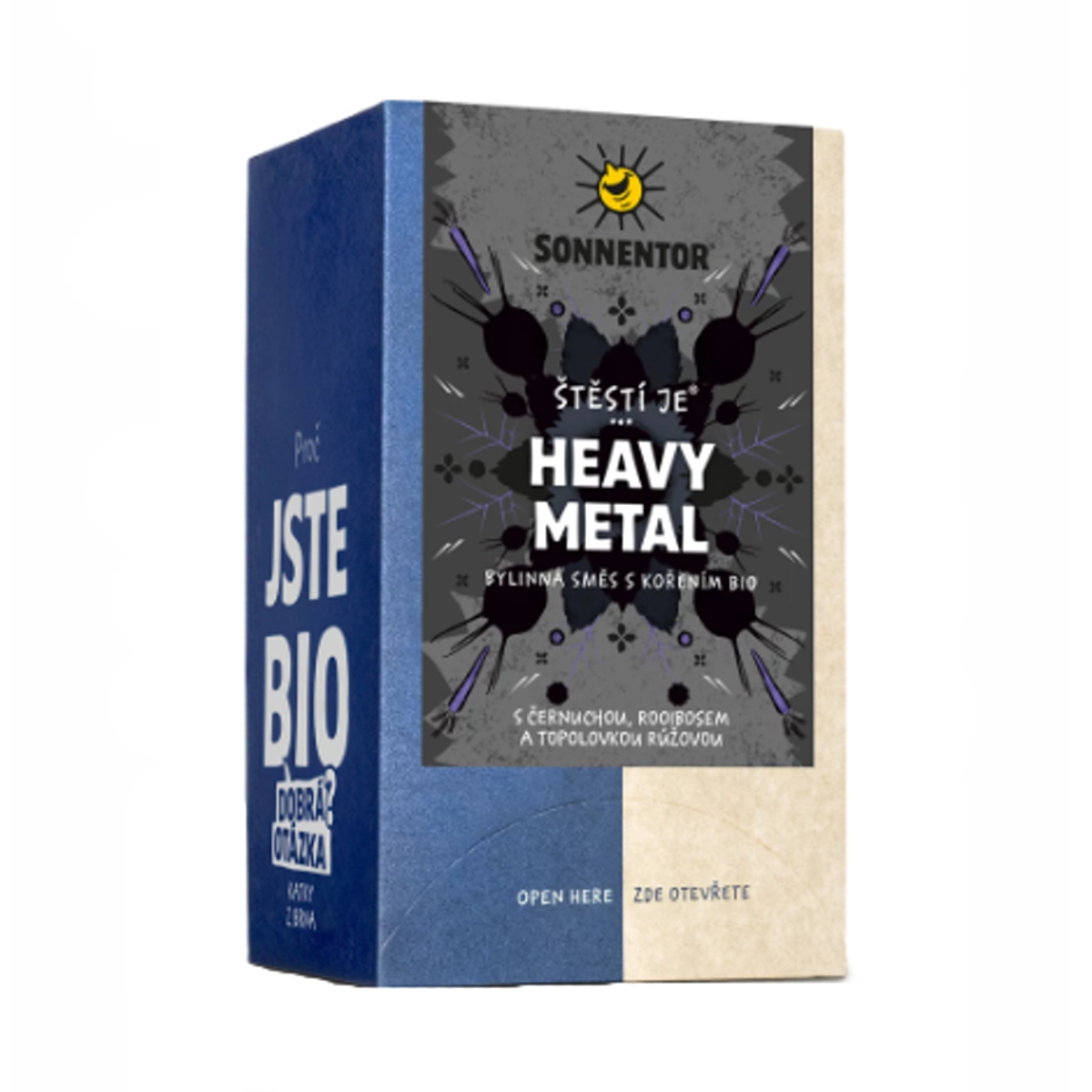 Nápoje - Heavy metal ŠTĚSTÍ JE - bylinný čaj BIO porcovaný 18x1,5g Sonnentor