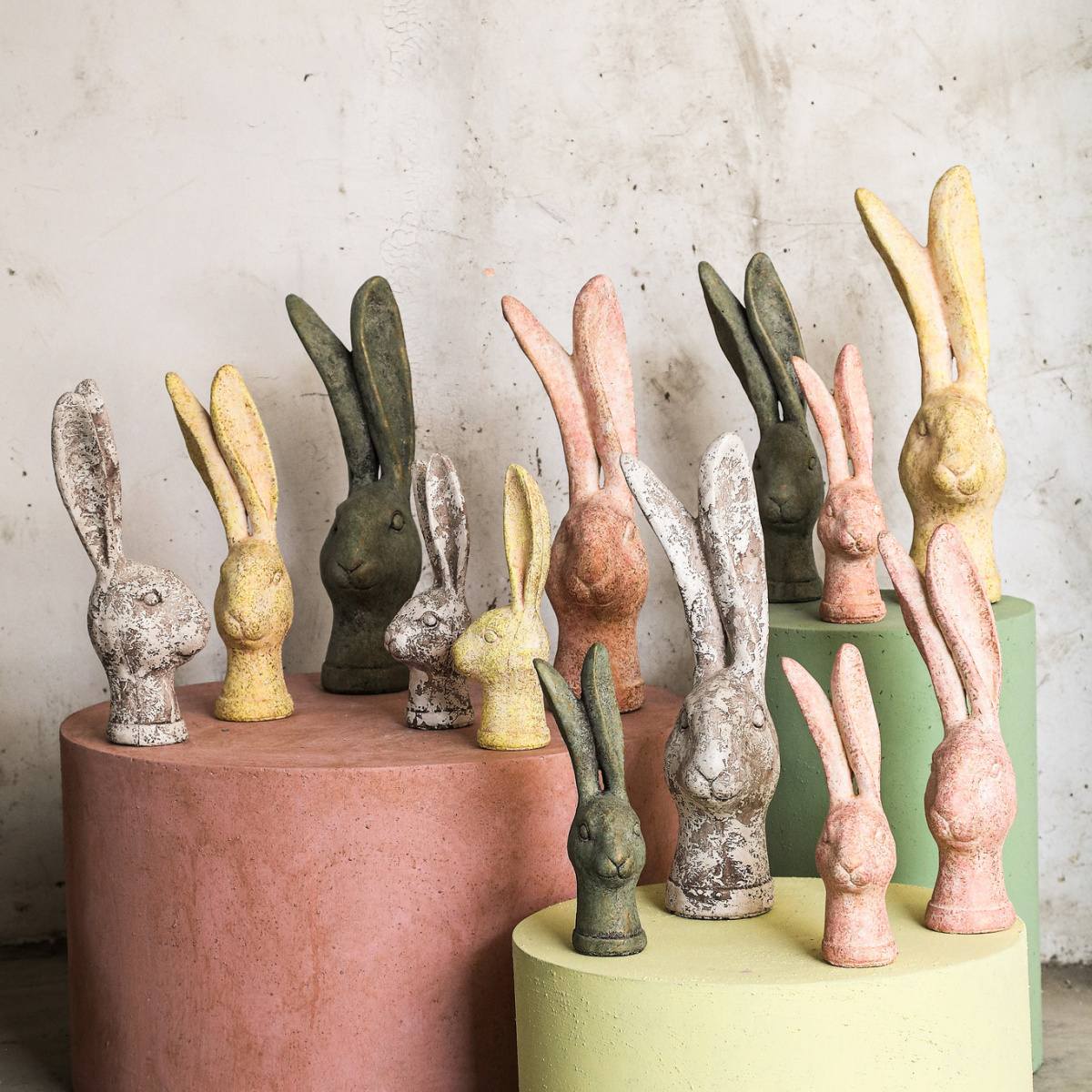 Hlava zajíce cementová NYVIA 13cm-0