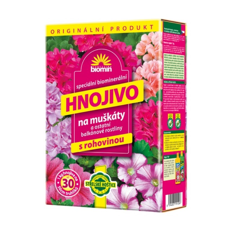 Hnojiva - Hnojivo Biomin na muškáty 1kg