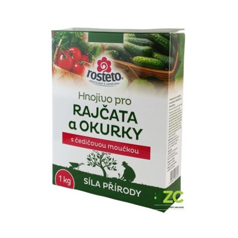 Granulovaná hnojiva - Hnojivo Rosteto s čedičovou moučkou - rajčata,okurky 1kg