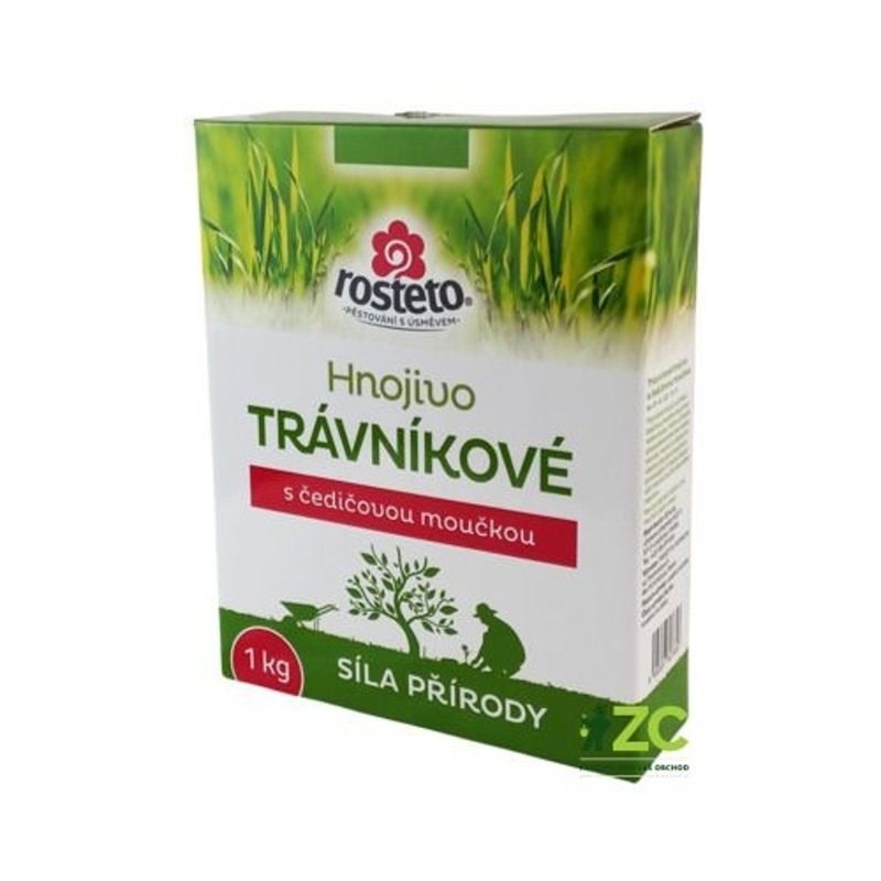 Granulovaná hnojiva - Hnojivo Rosteto s čedičovou moučkou - trávníkové 1kg