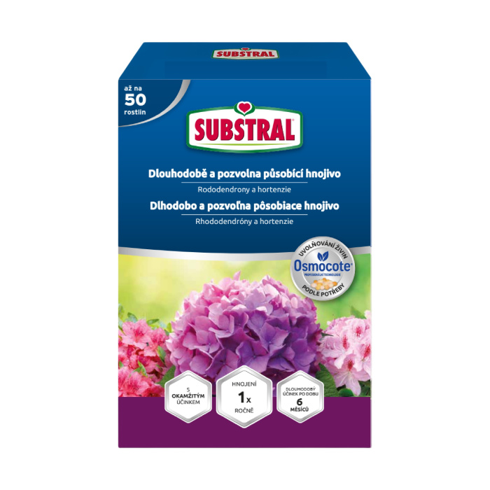 Hnojiva - Hnojivo SUBSTRAL Osmocote rododenrony a hortenzie 750g