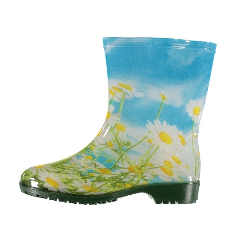 Holinky a zahradní obuv - Holínky dámské nízké kopretiny velikost 41