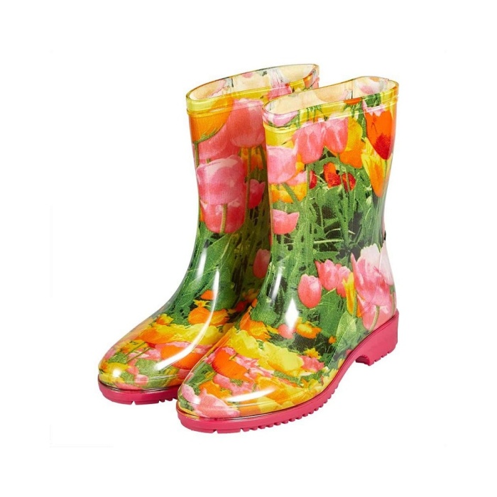 Dámské holinky - Holínky nízké dámské TULIPÁNY vel.37