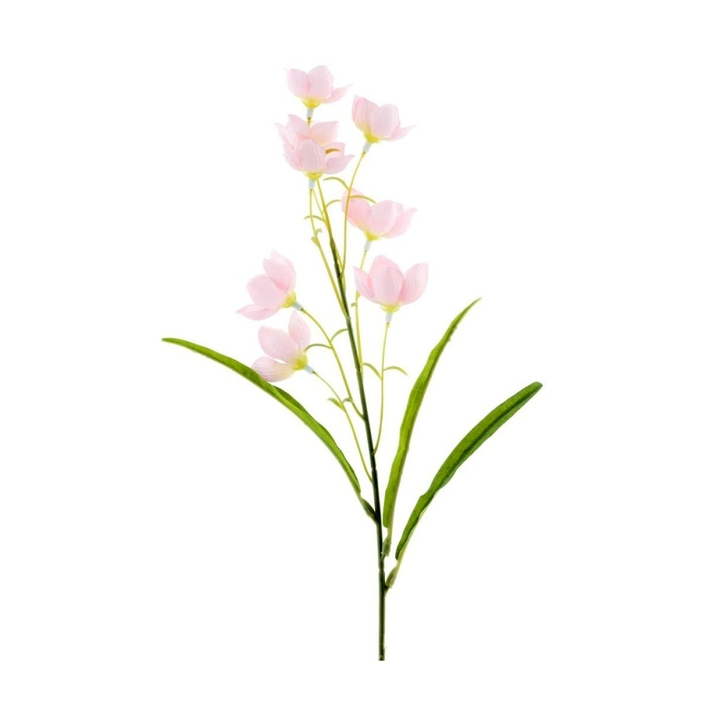 Letní umělé květiny - Hořec řezaný umělý sv.růžový 52cm